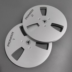 2X 7 » Pioneer Black PR-100 Aluminum Reel to Reel RT-707 909 Empty Take Up Reel