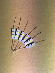 (6) 8v-RED LED AXIAL LAMPS -rt701 rt707 rt1050 rt1011 rt1020/Pioneer CT-F-BULBS