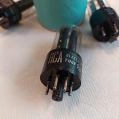 1x TV7B/U RTEST Factory NOS++ BAL. 1956 RCA 5Y3GT BLACKPLATES Lrg &lsquo;D&rsquo; Gtr Tube