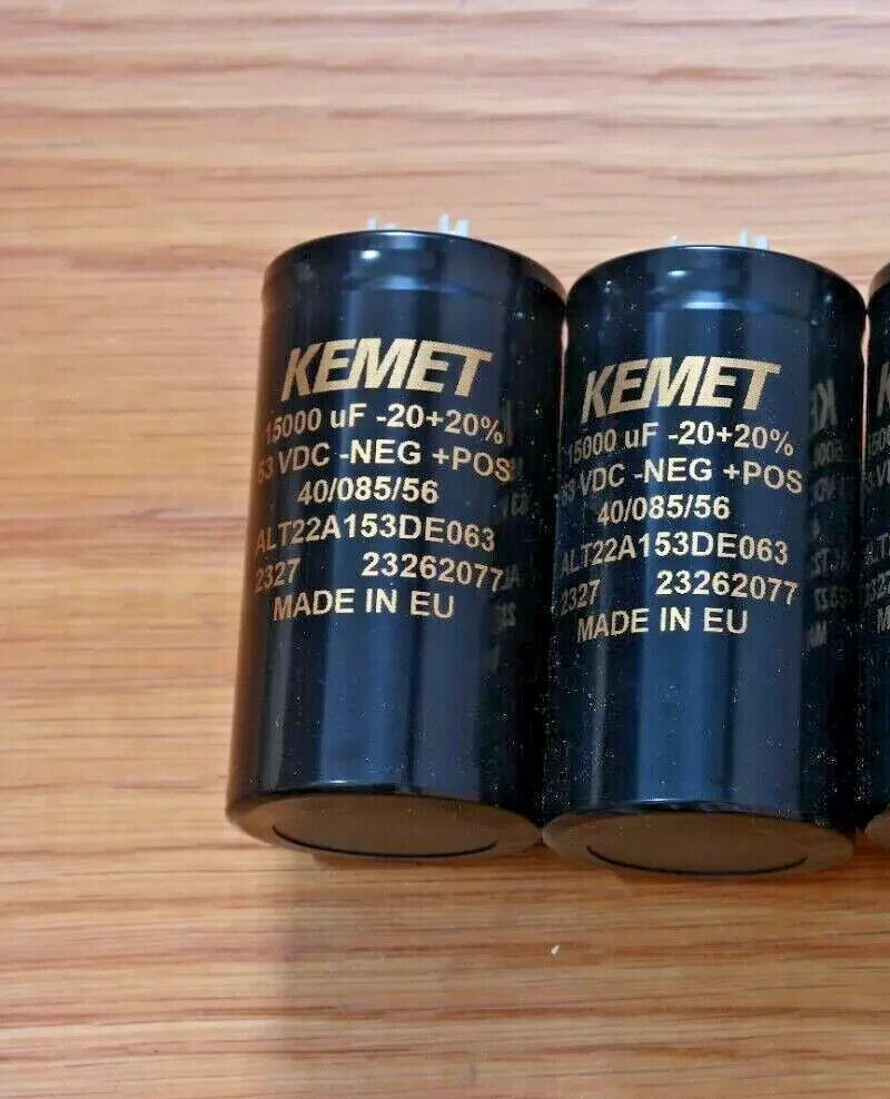 Pioneer SA-8500 2 New 15000 uf 63v Kemet Main Filter Capacitors EXACT FIT 40mm .