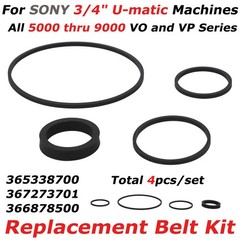 For Vintage SONY Replacement Belt Kit for U-matic 3/4&Prime; VO-9850 VO-5800 VO-5850