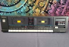 Technics RS-D224W Stereo Double Audio Cassette Deck Vintage -Working-