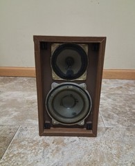 Videoton Minimax II Bookshelf Speaker Hungary Eastern Bloc LS3/5A Working RARE