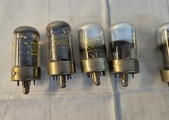 Lot of 11 Old Radio Vacuum Tubes UNTESTED UNKNOWN Condition