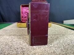 Iconic Rare c1953 Emerson 747 Maroon Pocket Tube Radio w/ Case MCM Untested