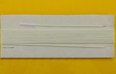 25-Ft Braided Dial String Vintage Radios Clock Weight Cord 0.040&Prime; (1.0mm) White