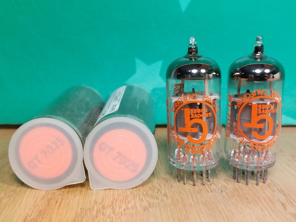 Pair of Tungsram (GT label) 12AX7 ECC83 Vacuum Tubes #1