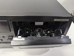 JVC TD-W254BK Dual Auto Reverse Cassette Deck, Dolby B & C,HX Pro