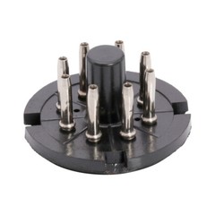 10Pcs 8Pin Octal Bakelite Tube Base Socket Saver Adapter for EL34 EL34 6N8P USA