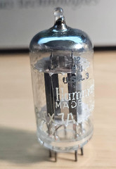 12AX7 TUNG SOL 17MM GREY PLATE VINTAGE AUDIO TUBE (1965) *eTRACER* #12C39