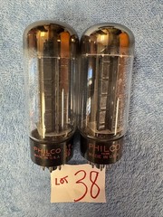 2 Philco 5U4GB 5AS4A 274B McIntosh 240 Seeburg V VL 200 R C amplifier tube # 38