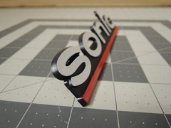 New Sonic Speaker Genuine 6&Prime; Wide Replacement Plastic Logo Nameplate