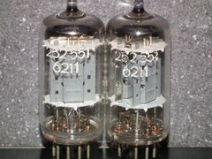 Platinum Matched Pair 6211 Telefunken ~ECC82 Tested NOS DB The same ULM codes