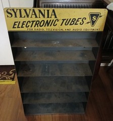 Vintage Sylvania Tube Shelf Sign tubes Shelf for 12AX7 EL34 7308 300B GZ34 6L6 +