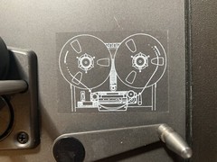 Otari MX-5050 BII-2 Transport Threading Sticker