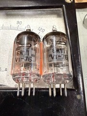 2x 6J1P (6J1 EF95 6AK5 6F32) GOLD GRID (NEW Little Dot Amp) MATCHED PAIR #4 1976