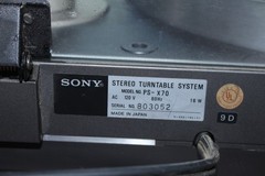 Sony PS-X70 Vintage Direct Drive Turntable Record Player w/ Shure V15 Type IV