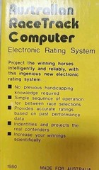 New Rare Vintage Australian Racetrack Computer Calculator in Box With Manual