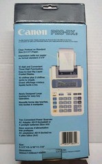 Canon P20-DX Electric Calculator + Printing Paper + AC adapter – unused in box