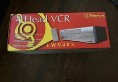 EMERSON EWV403 DA-4 4 HEAD VCR VHS PLAYER/RECORDER! NEW IN FACTORY SEALED BOX!