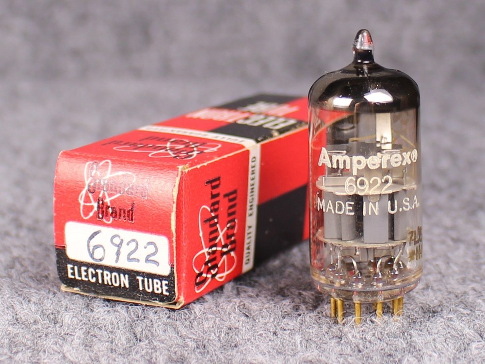 (1) NOS/NIB Amperex 6922 PQ Gold Pin Tube ~ E88CC/7308/E188CC ~ RARE!
