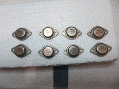 PIONEER SX-1250 STERO RECEIVER SET OF 8 OUTPUT TRANSISTORS