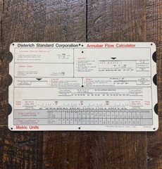 VTG Dieterich Standard Co ANNUBAR FLOW CALCULATOR English & Metric Exc Cond 1979