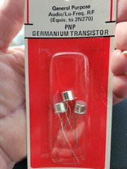 Three 2N270 Vintage pnp Germanium Transistor NOS # audio / lo Freq Rf