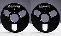 One Pair 10.5 » black Pioneer Tape reel High Quality Aluminum Take Up Reel