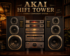 AKAI HIFI TOWER 🌈RaRe🌈 Stereo Component System