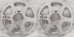 One Pair 10.5 » silvery AKAI Tape reel High Quality Aluminum Take Up Reel