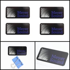 Meyer Sound waterproof logo badge Sticker Decal 70mm(2.75&Prime;)X34mm(1.33&Prime;)
