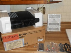 NEW LUXMAN Synthesized FM AM Stereo Receiver Amp R-341 NOS! OPEN BOX! COMPLETE!