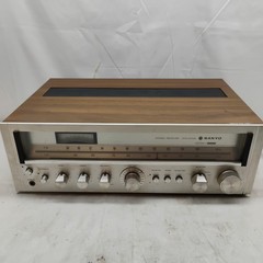 SANYO JCX 2100K Vintage Stereo Receiver Silver Face Classic Amber Parts only