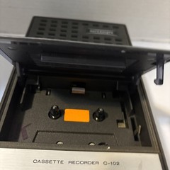 Vintage Superscope C-102 Cassette Tape Recorder Box Power Cord Handle Tested