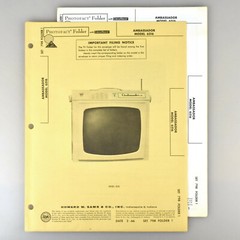 Ambassador 6516 Television Receiver SAMS Photofact Service Manual 798-1