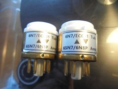 BRIMAR 6N7GT/G ECC31 GREY GLASS OLD STOCK TESTED BRITISH VINTAGE VALVES TUBES