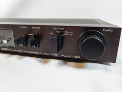 Vintage Sanyo Plus T55 Quartz PLL Memory Synthesizer Stereo AM/FM Tuner HI-Fi