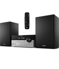 PHILIPS FM Radio CD Home Stereo System with Wireless Bluetooth 60W MP3 USB Audio