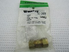Watts SC-269 3/8&Prime; Tube to Tube Union