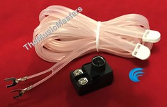 FM Radio Stereo Receiver Indoor Dipole « T » ANTENNA w/ 75 Ohm Push-On Connector