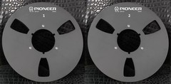 One Pair 10.5 » silver Pioneer Tape reel High Quality Aluminum Take Up Reel