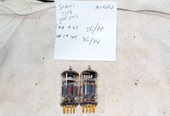 Matching Pair Siemens 7308 E188CC 6DJ8 Tubes Gold Pins