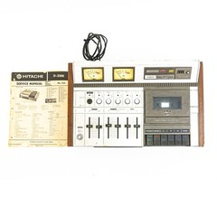 Hitachi D-3500 Stereo Cassette Deck — Sold As-Is (Rewind Not Working)