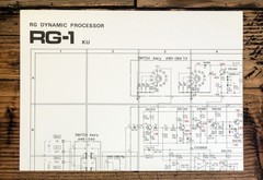 Pioneer RG-1 Dynamic Processor Fold Out Schematic *Original*