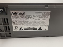Admiral JSJ 20453 VCR VHS Player Recorder 4 Head – No Remote