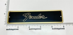 Fender Transitional Logo for Amp or Case Badge Custom Made Aluminum LARGE
