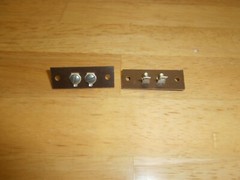LOT/2 HH SMITH 872 PHENOLIC 2 POSITION SPEAKER SCREW TERMINAL STRIPS,NOS