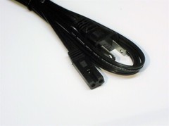 WELTRON 2001 8 Track Tape Player AC Power Cable Cord