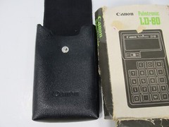 CANON PALMTRONIC LD-80 Vintage Calculator & Case Works GREAT WORKS GREAT